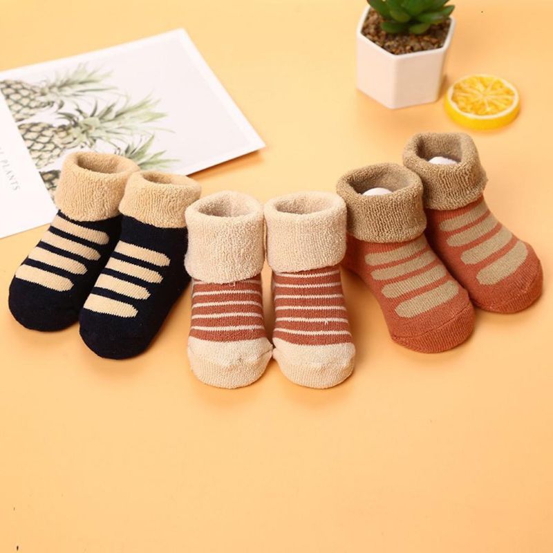 Kaos kaki TEBAL LIPAT Folded Anak Bayi Lucu Motif