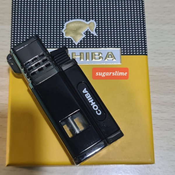 Unik Cigar Lighter Torch / Korek Cerutu Cohiba COB-177 - Hitam Berkualitas