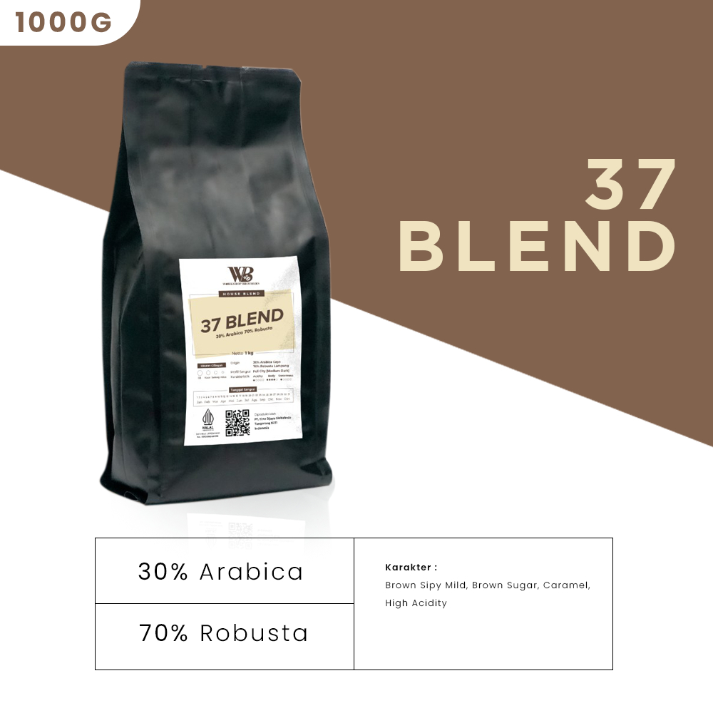 

Kopi House Blend Biji 37 Blend WillandCo Coffee 1Kg