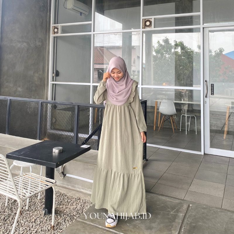 NAURA DRESS BY YOUNA/DRESS LADYCRUSH/GAMIS WANITA