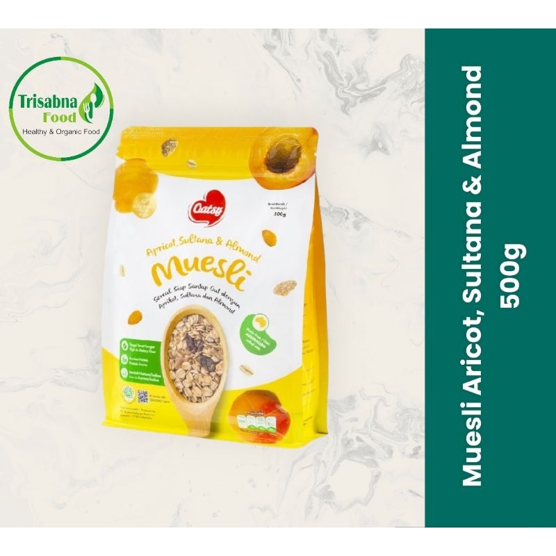 

OATSY Muesli Apricot, Sultana, & Almond 500gr
