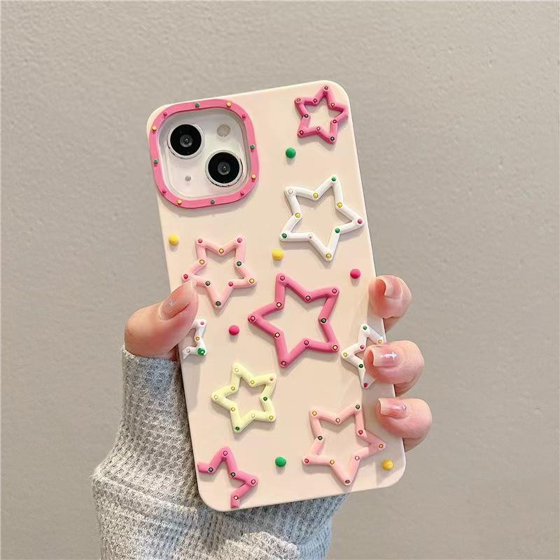 Soft Case Motif Bintang Lucu untuk Iphone X XR XS 11 12 13 14