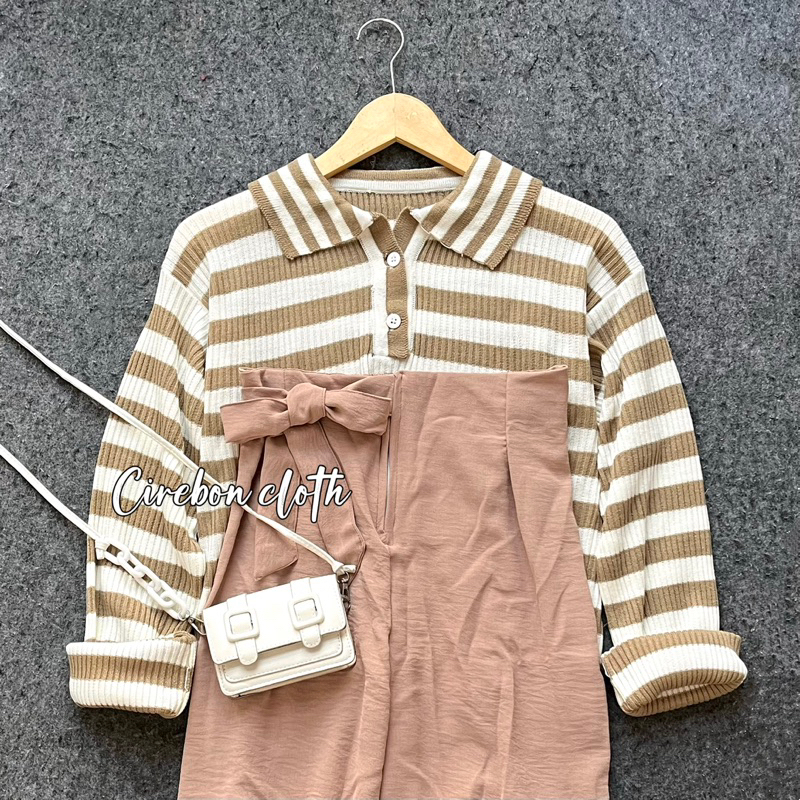 ONE SET SWEATER ISABELLA (Cirebon Cloth)