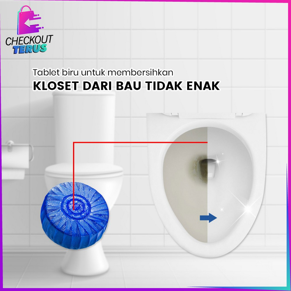 CT C856 Tablet Biru Pembersih Toilet Kloset Cleaner Anti Kuman dan Bau Penyegar Pewangi WC Penghilang Bau Toilet Praktis