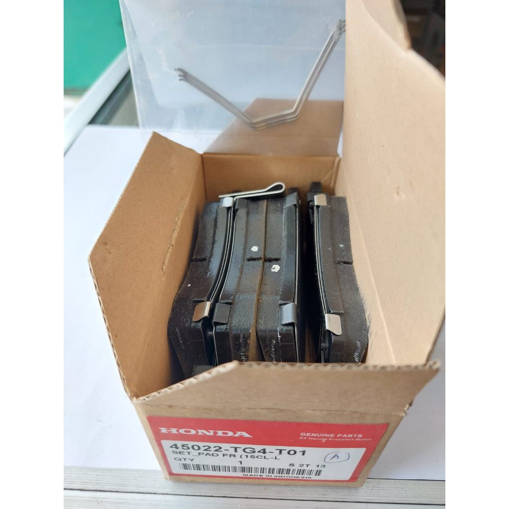 Kampas rem depan Brio. Original 45022-TG4-T01