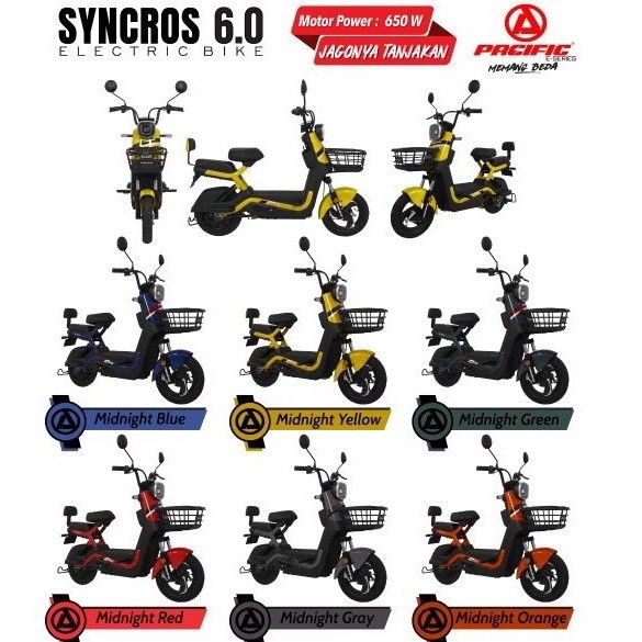 PACIFIC SYNCROSS 6.0 SEPEDA LITSRIK GARANSI RESMI PASIFIC TERMURAH