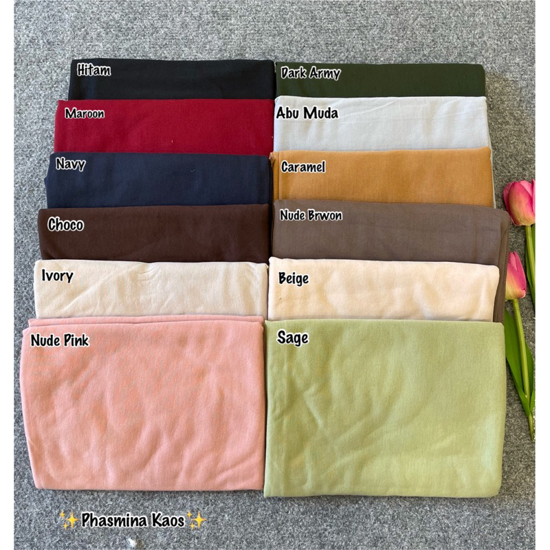 PASHMINA KAOS RAYON