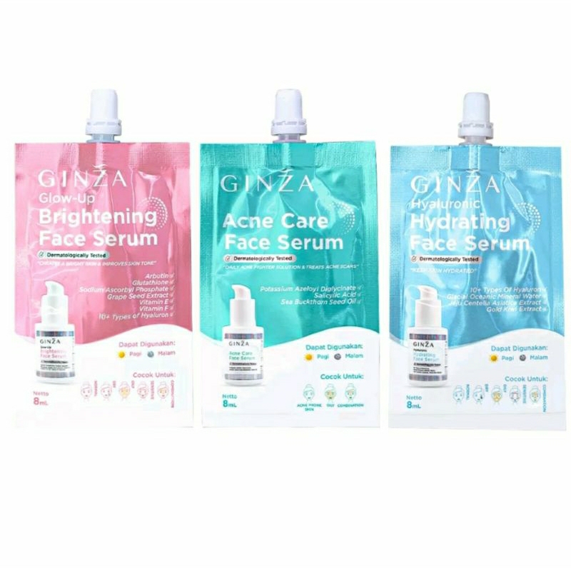 GINZA Face Serum 8ml - Serum Wajah Ginza