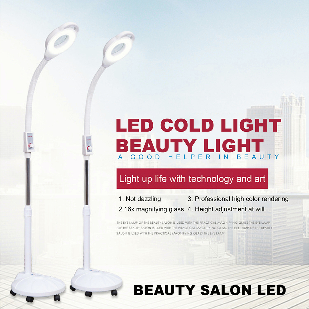 ⚡RODA+Nampan⚡Lampu Facial LED Beauty lamp LED Magnifiying Lamp Lampu Meja Desk Lamp Kaca Pembesar Digunakan Di Salon Kecantikan Dokter