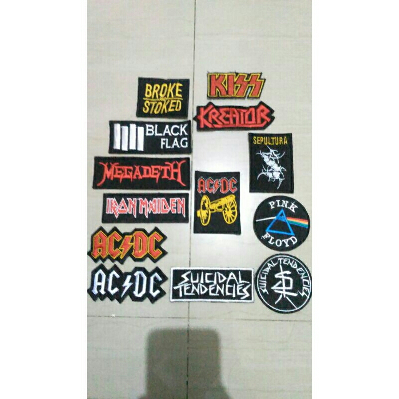PATCH BORDIR EMBLEM BORDIR ROCK BAND