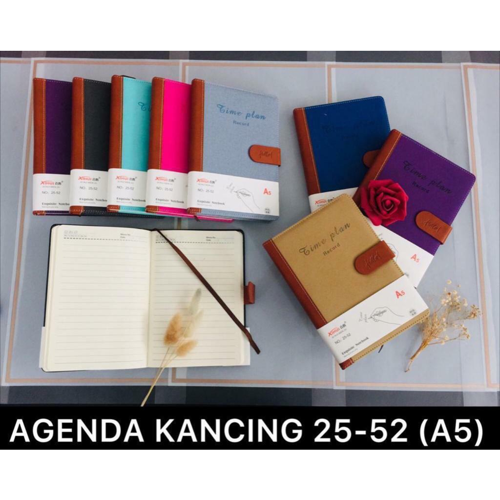 

Buku Agenda Kancing A5 Time Plan Record Merk Xihui 25-52 (21 x 14.5 x 2) aneka warna