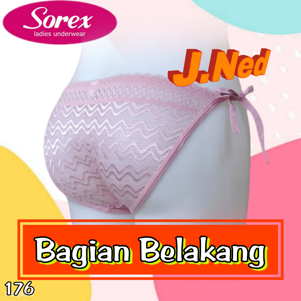 J176 CELANA DALAM WANITA BRUKAT TRANSPARAN TALI SAMPING ALL SIZE M fit to XL