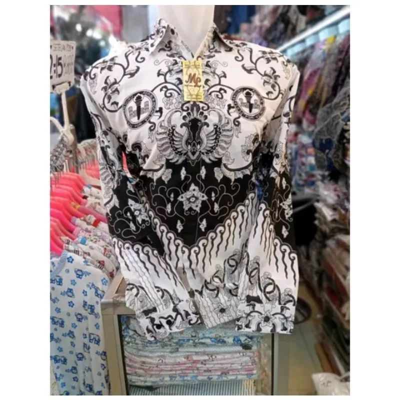 Seragam PGRI pria terbaru motif kusuma bangsa baju batik pgri pria lapis furing seragam batik pgri