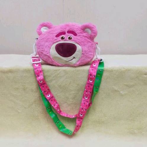 Tas Slempang 2 Muka Lotso & Monster 3 Mata/sling bag boneka toy story/tas slempang anak lucu