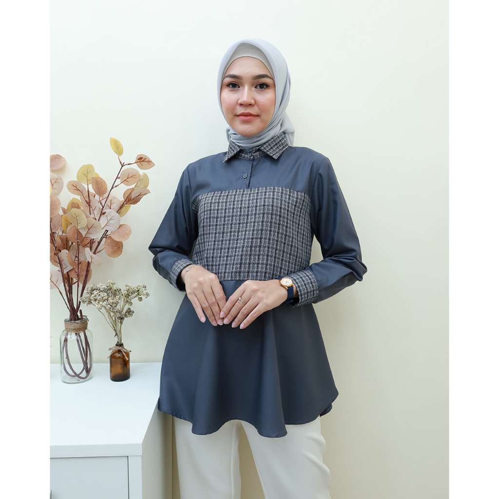 ANESKA Blouse  -  Pakaian Wanita Terbaru By Hijab Mamah icis