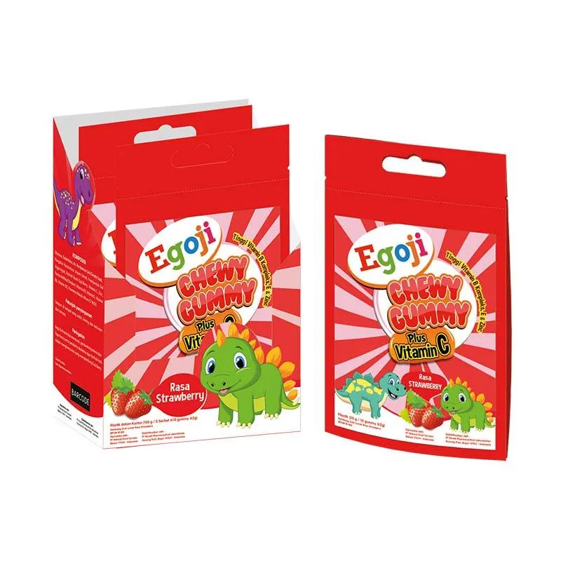 EGOJI CHEWY GUMMY plus Vitamin C - MULTIVITAMIN ANAK Ekstrak Buah Gojiberry - BPOM - SACHET