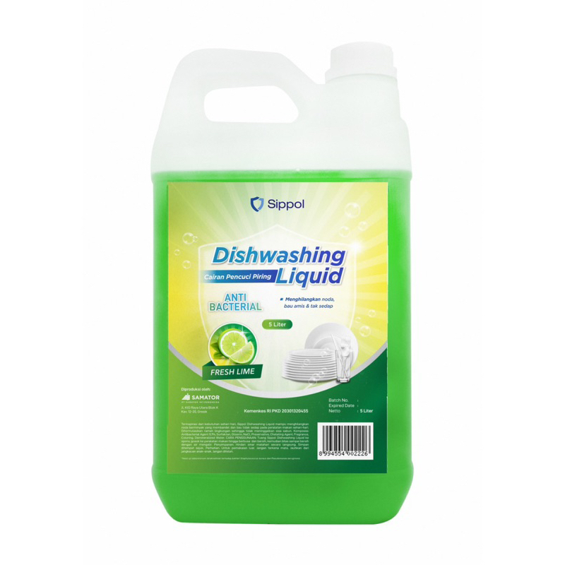 sippol sabun cuci piring 5 liter, sunlight 5 liter
