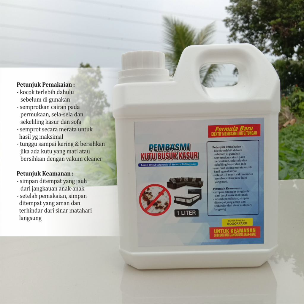 Spray Anti Kutu &amp; Serangga 1 Liter / Kutu Busuk / Tungau / Kutu Kasur 100% Efektif Atau Uang Kembali