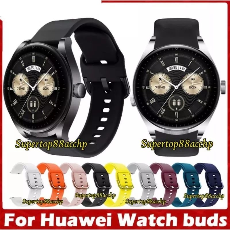 Strap Silikon Huawei Watch Buds/Huawei Watch GT 3 SE Tali jam Rubber