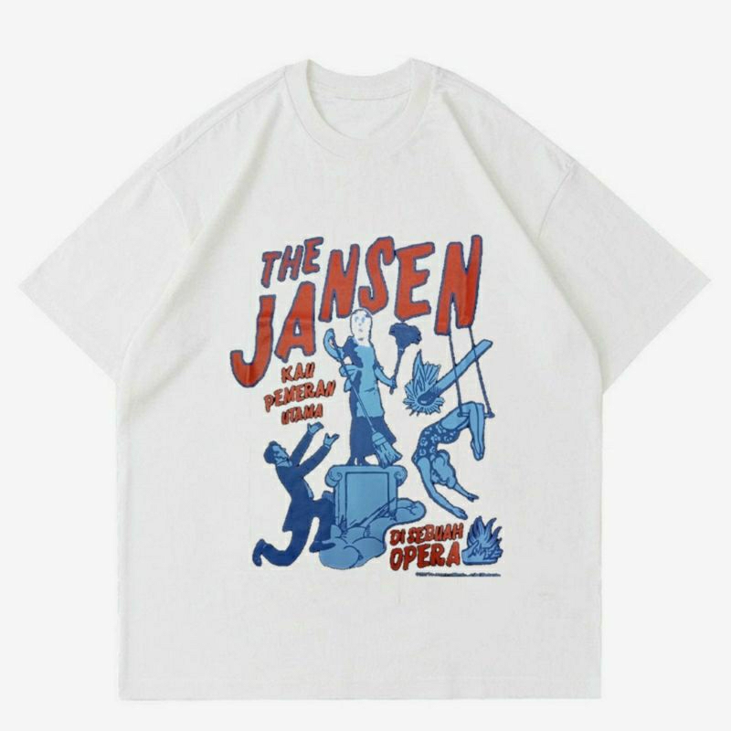BAJU BAND THE JANSEN "KAU PEMERAN UTAMA" | T-SHIRT KAOS BAND THE JANSEN WHITE | KAOS BAND LOKAL THE 