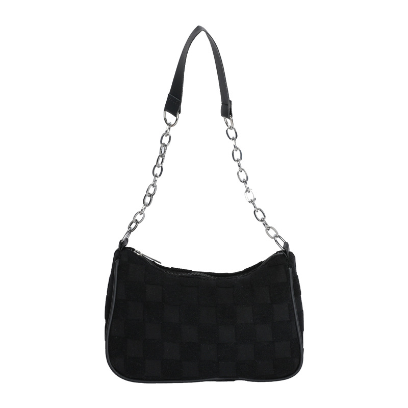 BELLE Shoulder Bag Checkerboard Chain Tas Bahu Mini Kecil Fashion Kondangan Konser Wanita Korean Rantai Kotak Lucu Style Aesthetic Chikoisme