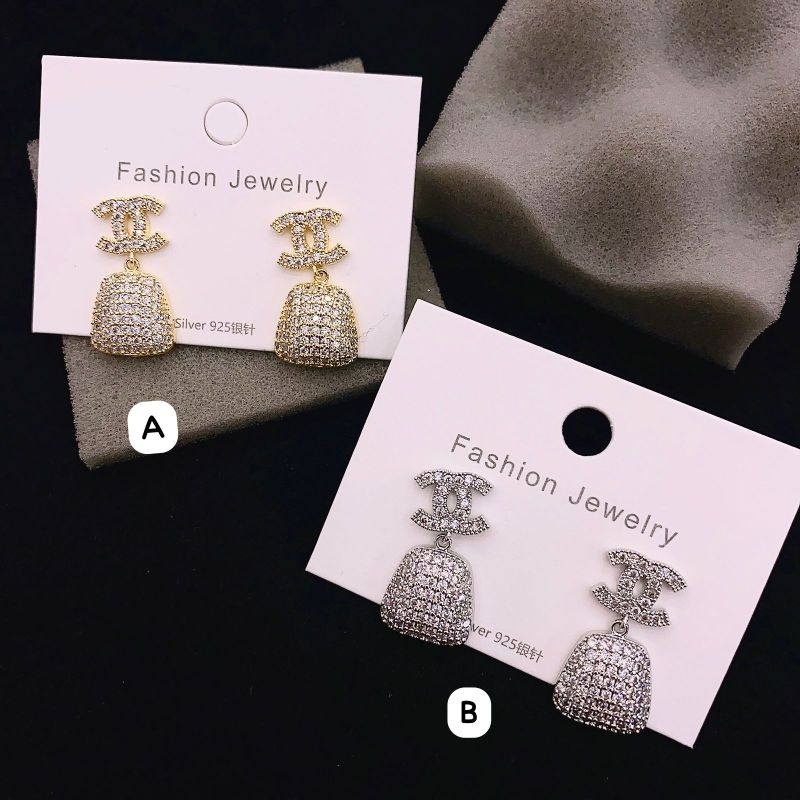 Anting Silver925 Perak mata tanam kilau mirip emas asli Premium Quality Anti Karat anti alergi S339