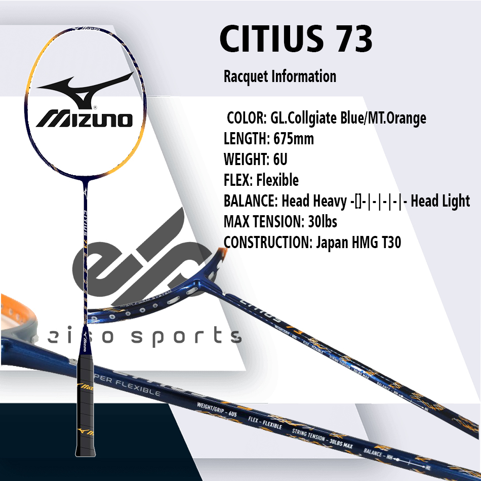 Raket Badminton Mizuno Citius 73 Bulutangkis