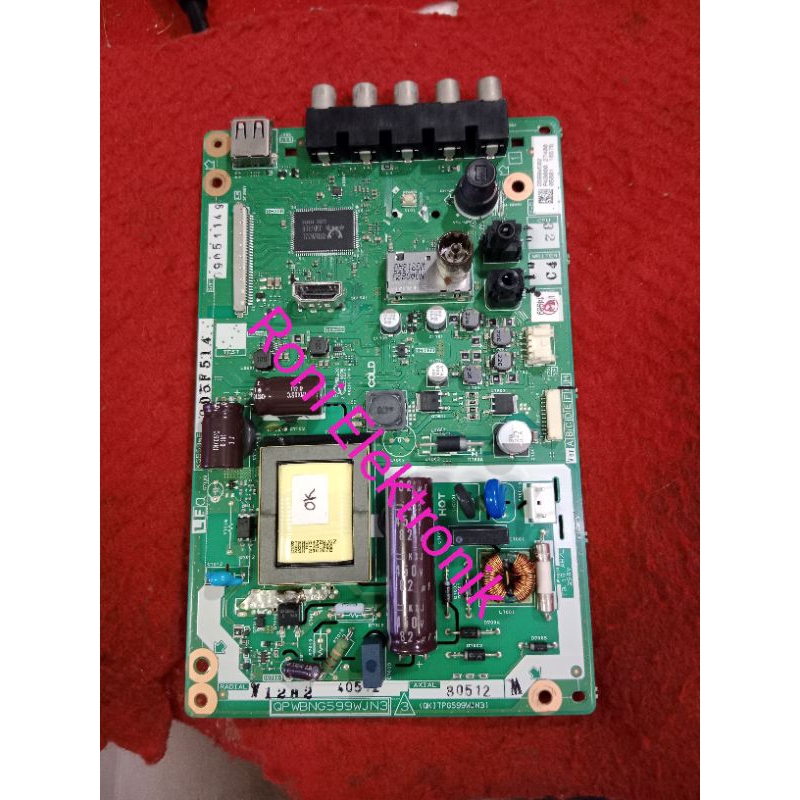 SHARP LC 24LE170I   LC-24LE170i MESIN TV LED MAINBOARD MOTHERBOARD MB MOBO TV LED SHARP LC-24LE1701