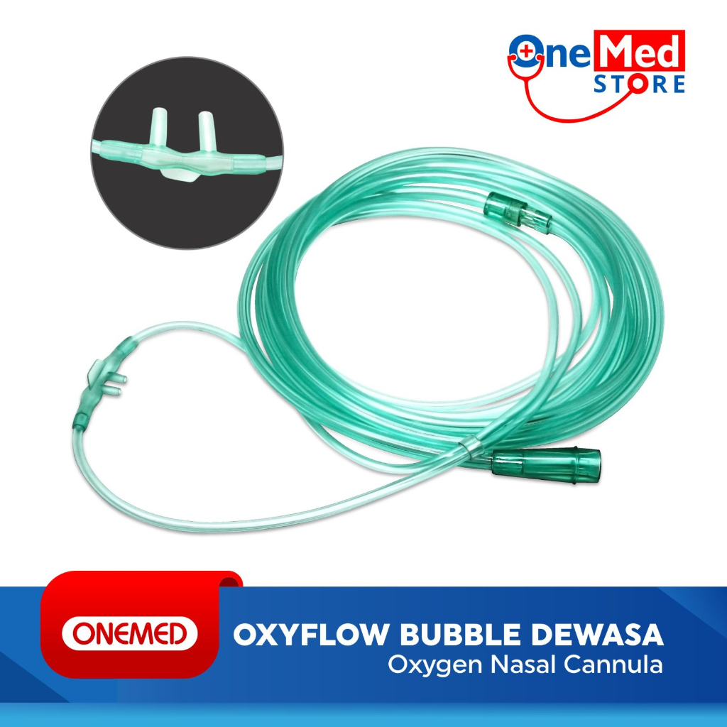 Oxyflow Bubble Nasal Canule Oxygen Selang Oksigen Dewasa Besmed OJ