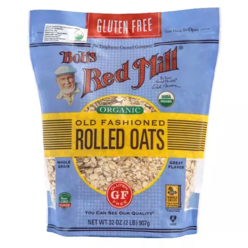 

Bob's Red Mill Organic Gluten Free Rolled Oat 907g