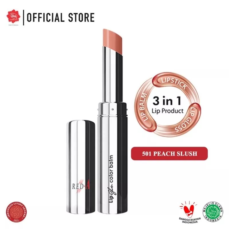 ❤ MEMEY ❤ RED-A Glo Lip Color Balm 3in1 | Super Moisturizer RED A