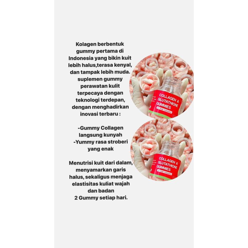 GUMMY COLLAGEN KFS - PERMEN KOLAGEN KFS - COLLAGEN GLUTATHIONE GUMMIES