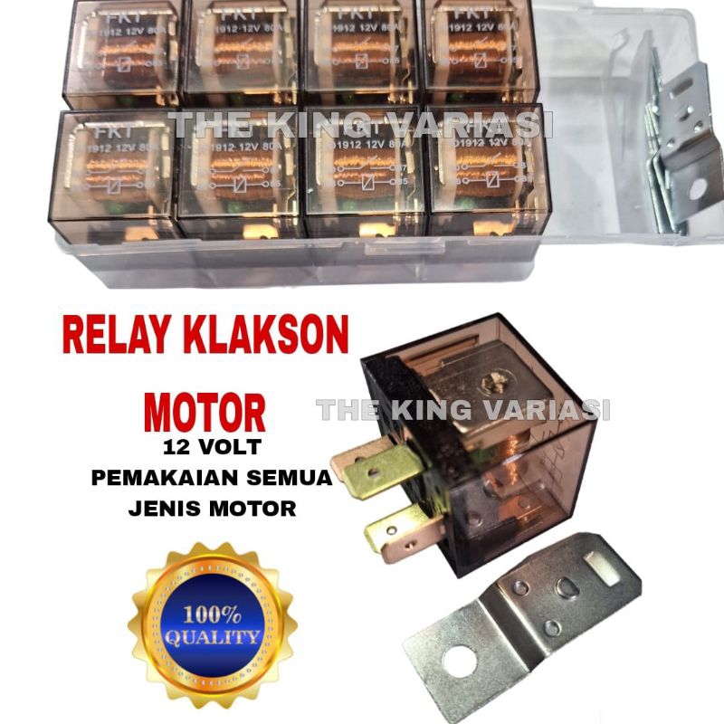 RELAY KLAKSON MOTOR 12 VOLT / RELAY LAMPU MOTOR /RELLAY LAMPU LED RELAY KLAKSON MOTOR / RELAY KLAKSO