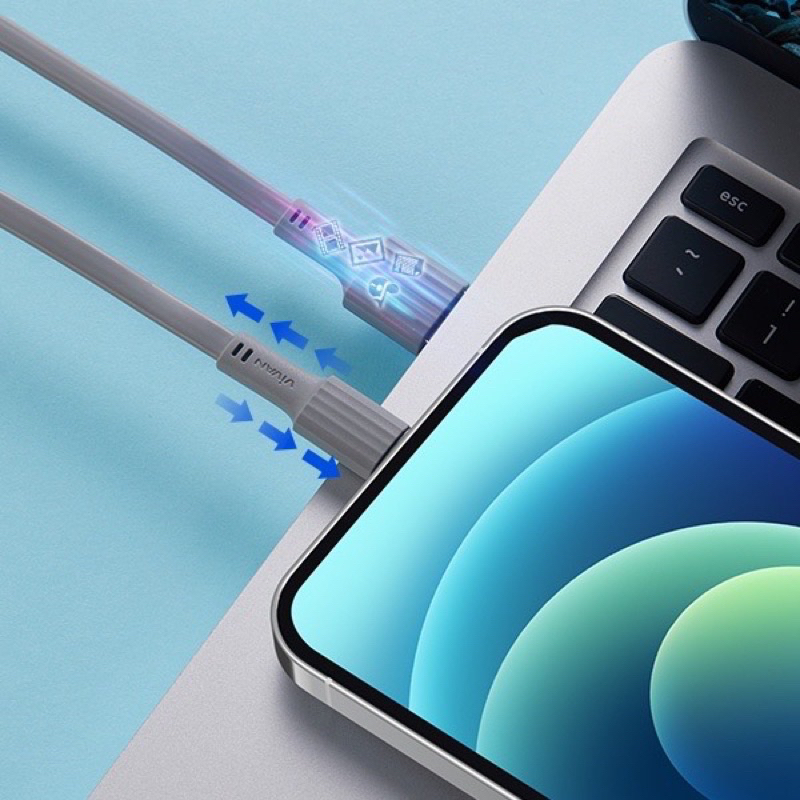 VIVAN Kabel Data CTC100 Cable Data 1M 2.4A Fast Charging TYPE-C USB Original Resmi (PER 1 BOX)