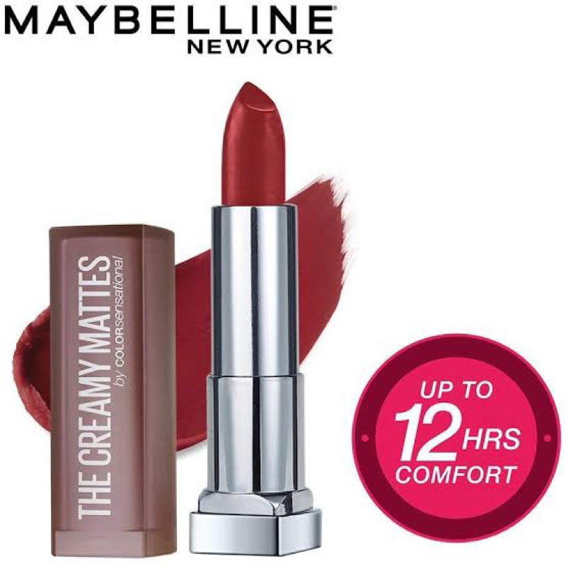 Maybelline The Creamy Mattes - Matte Lipstick Make Up Khusus No.691 {Rich Ruby}