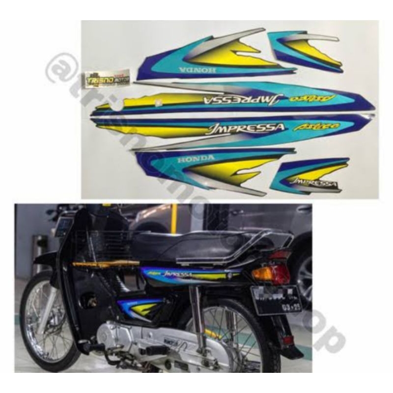 striping list body Astrea Honda grand impresa stiker grand impresa