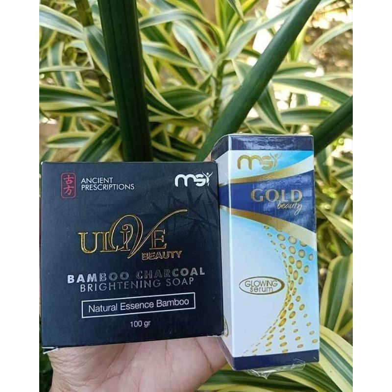 (BISA COD) PAKET FLEK HITAM MSI {Bamboo & Serum}