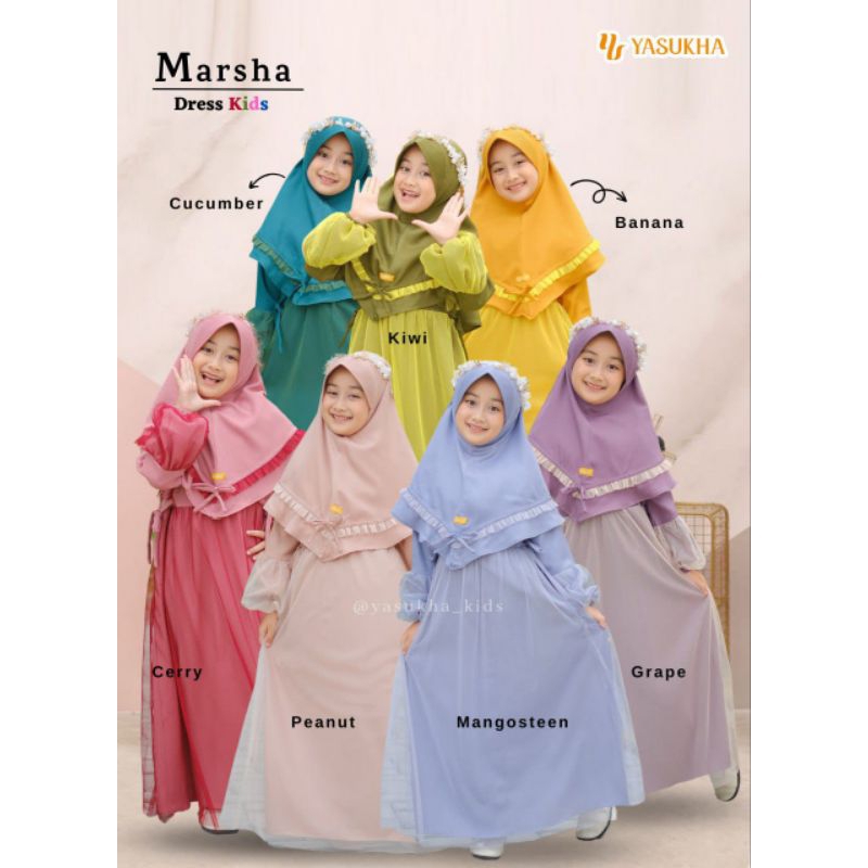YASUKHA | GAMIS ANAK PREMIUM | MARSHA DRESS KIDS | BAJU GAMIS ANAK | DRESS ANAK MUSLIM | DRESS PRINC