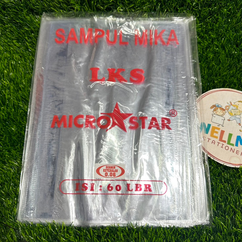 

( 10 pcs ) SAMPUL PLASTIK MIKA LKS UKURAN BUKU LKS MICRO STAR