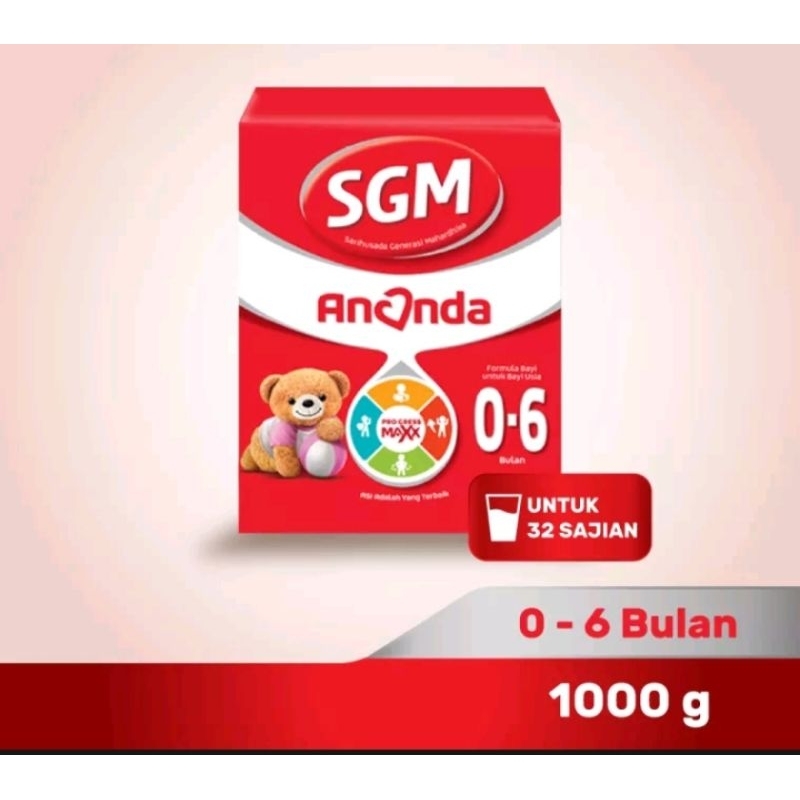 susu sgm 0-6 bulan 1000g