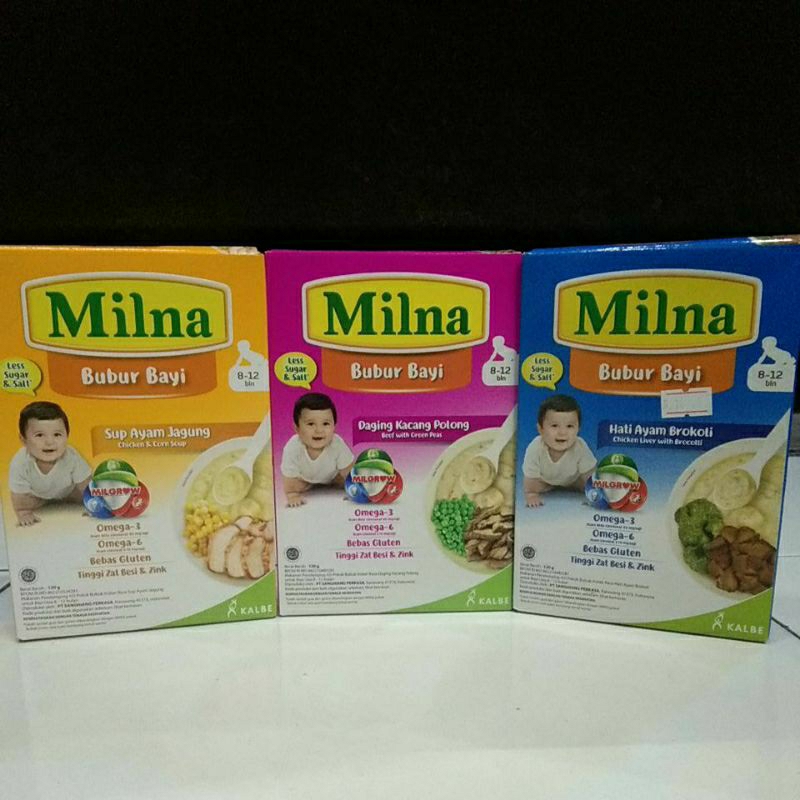 Milna Bubur Bayi Reguler 8-12 Bulan Makanan Pendamping ASI