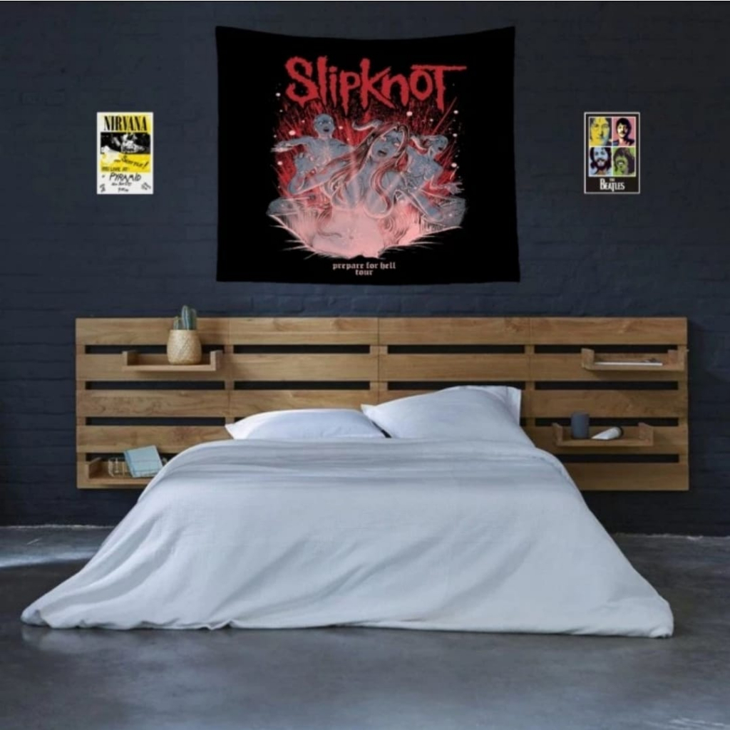 bendera slipknot/ hiasan kamar bendera slipknot/ band slipknot/ flag slipknot aesthetic