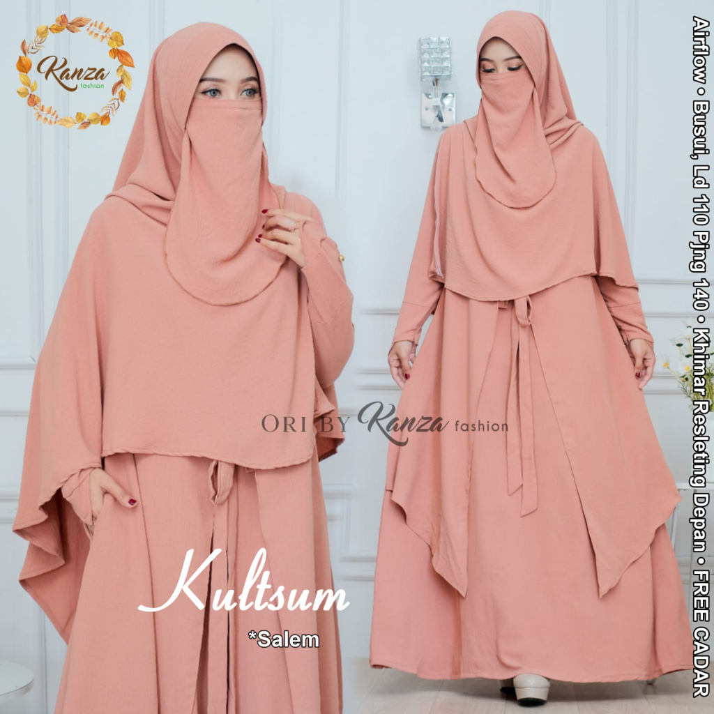 KULTSUM syari muslim airflow original produk by kanzafashion