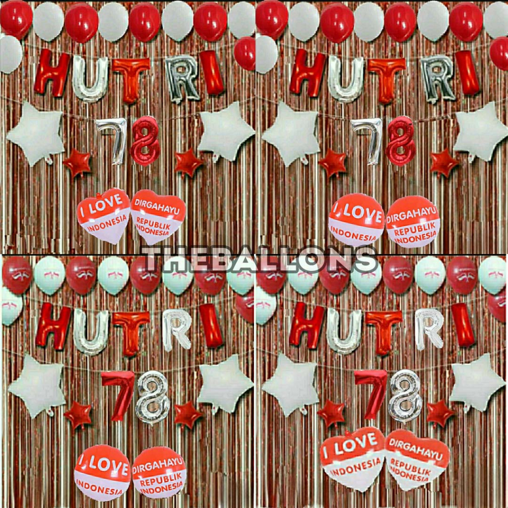 Paket Dekorasi Dirgahayu Hut Ri / Dirgahayu Hut Ri 17 Agustus