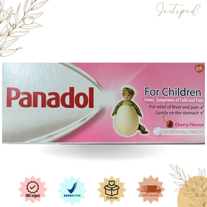 Panadol Singapore For Children Obat Anak - 24 Chewable Tablets