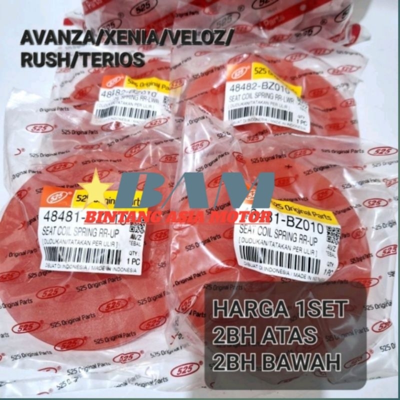 1SET KARET TATAKAN PER KEONG ATAS BAWAH AVANZA XENIA RUSH TERIOS VELOZ