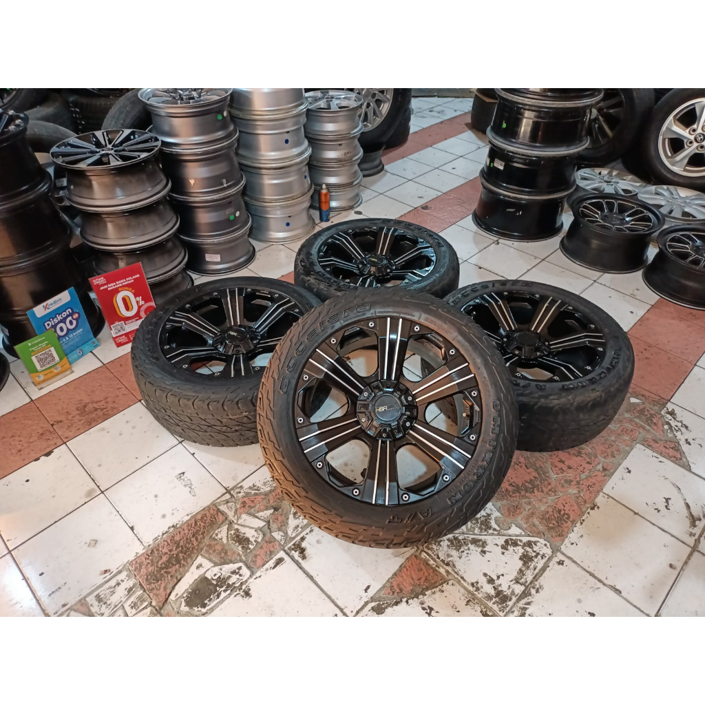 VELG SECOND RACING HSR YAWOSI RING 20X9 ET 15 HOLE 6X139 + BAN BONUSAN
