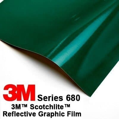Stiker Sticker 3M 680 77 Green Hijau Reflective Reflektif Original