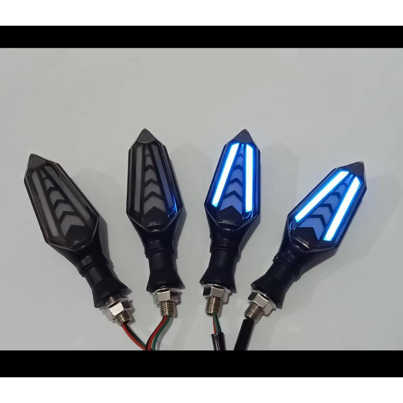 PROMO Sein Running Lampu Sen Running LED 2 Sisi 2 Mode Universal Semua Motor Bisa