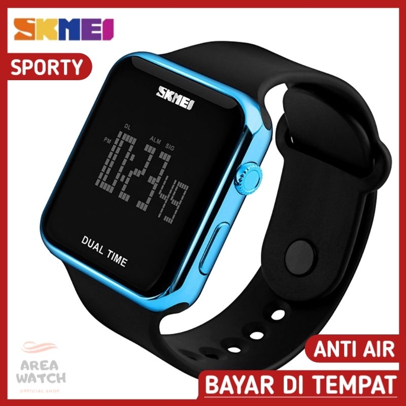 Jam Tangan Wanita Digital Elegan Anti Air Jam Tangan Cewek Kotak Kekinian Terbaru Perempuan Original